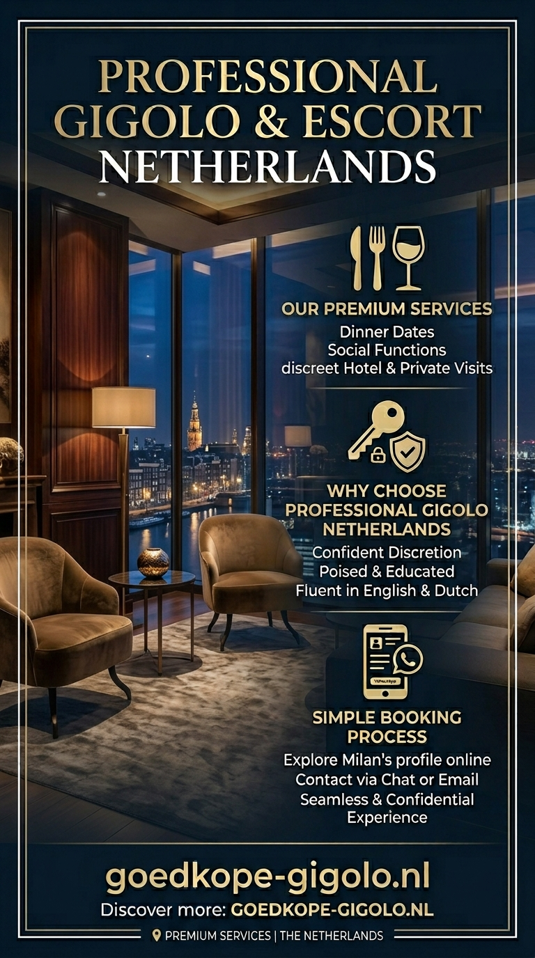 Milan professional gigolo escort Netherlands – 3 years experience